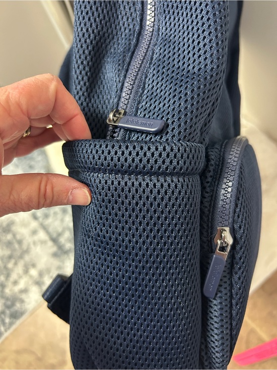lululemon everywhere backpack mesh Backpack- Knit Mesh-Crater Blue – CARE2WEAR Gear Compatible Sleeve Everywhere Backpack *Mesh 17L |